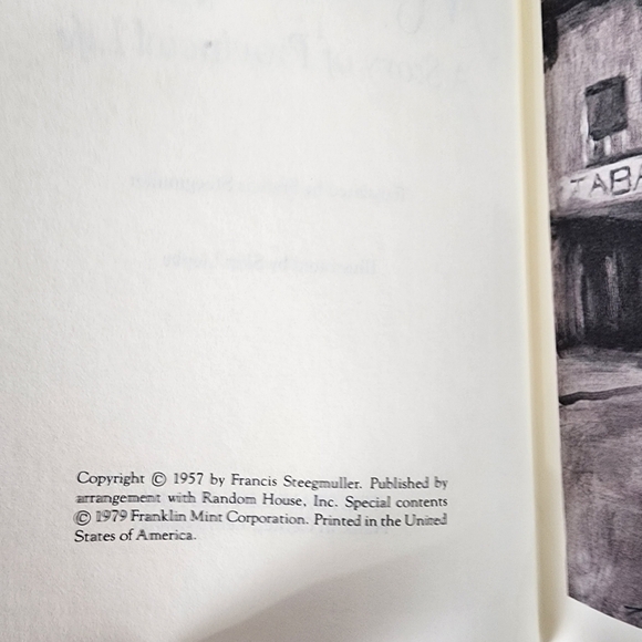 Madame Bovary Vintage 1979 Franklin Library Novel 1/4 Leather Bound Blue - Picture 6 of 14